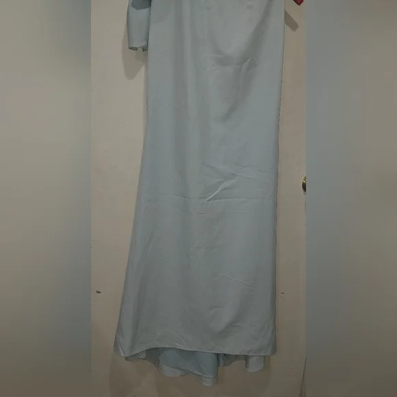 Mac Duggal Light Blue One Shoulder Dress - Picture 9 of 16